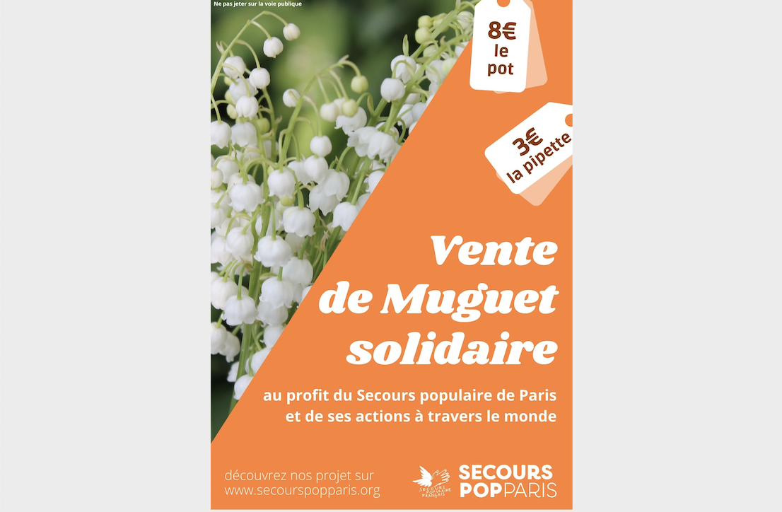 affiche vente muguet 2021