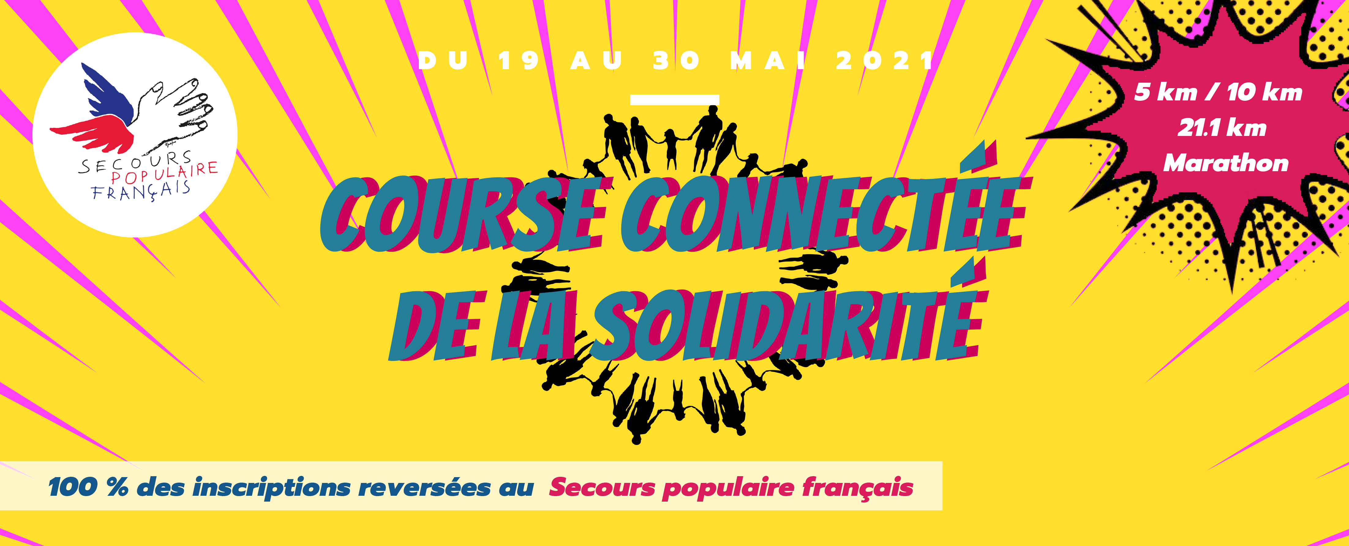 Bandeau Course connectée de la solidarité Bandeau Course connectée de la solidarité