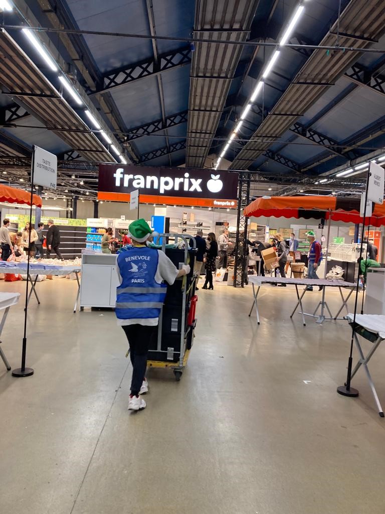 Collecte alimentaire du salon annuel Franprix