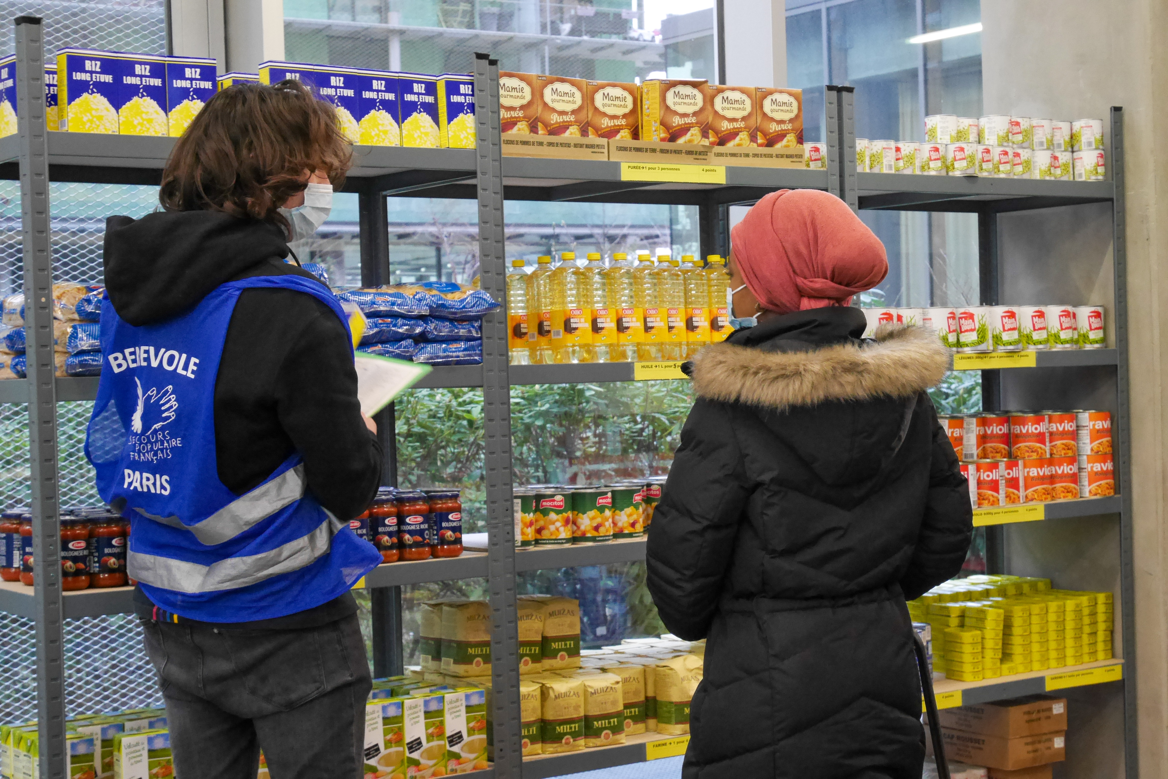 Libre service solidaire du Secours populaire de Paris