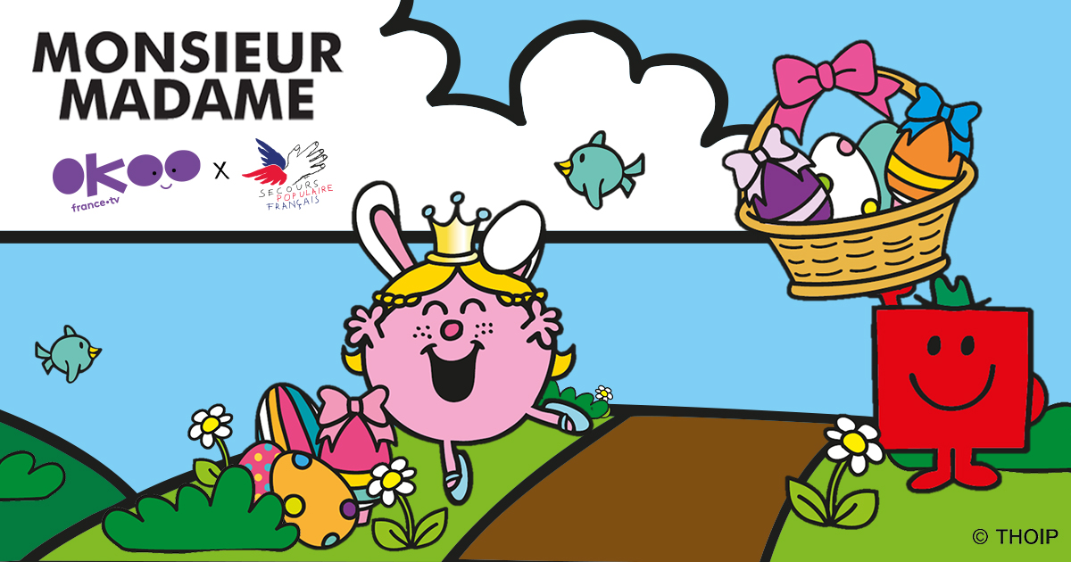 Monsieur Madame à la Chasse aux Oeufs du Secours Pop Paris