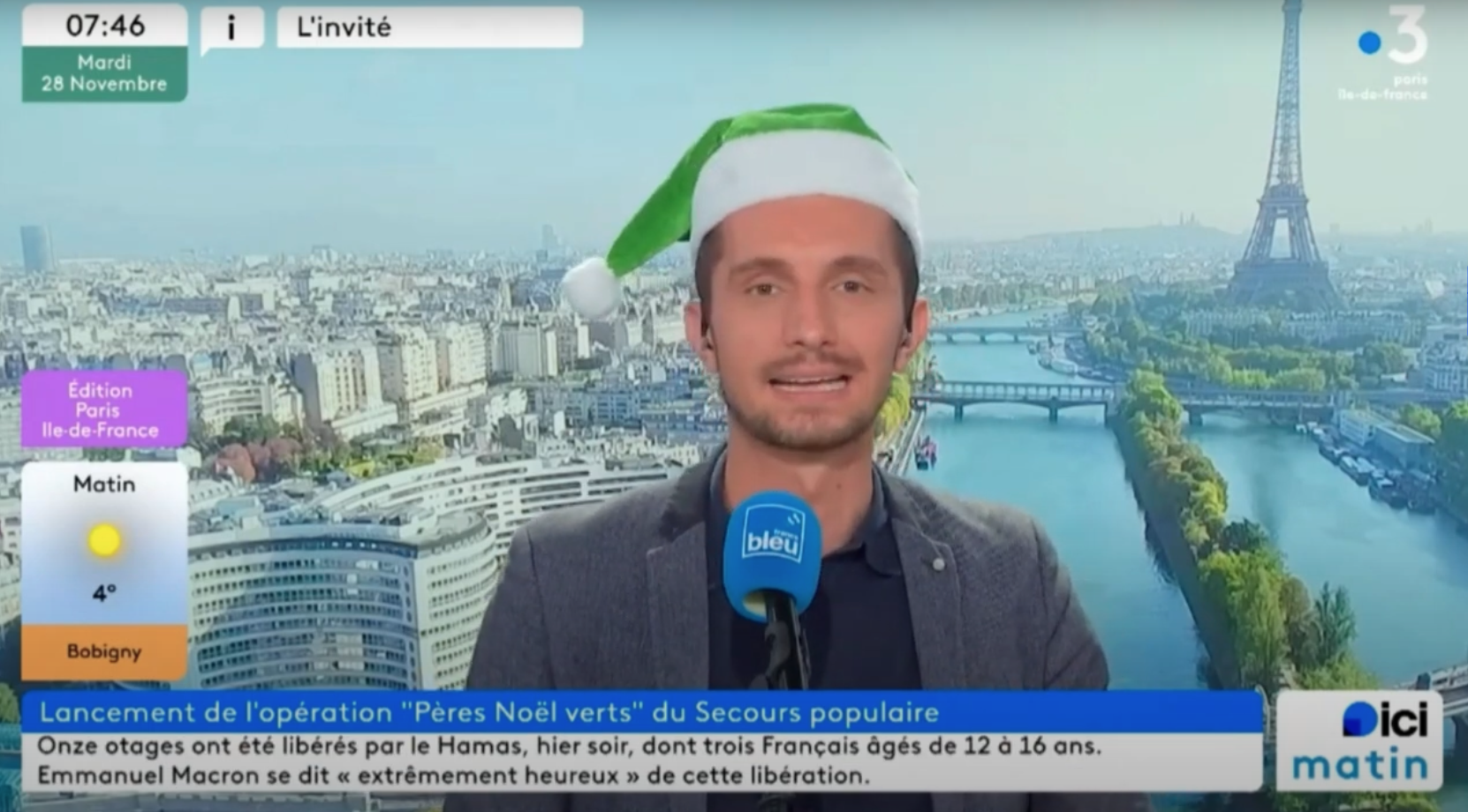 0:10 / 4:35   [ Médias ] Les Pères Noël Verts du Secours Pop lancent leur opération solidaire sur France Bleu