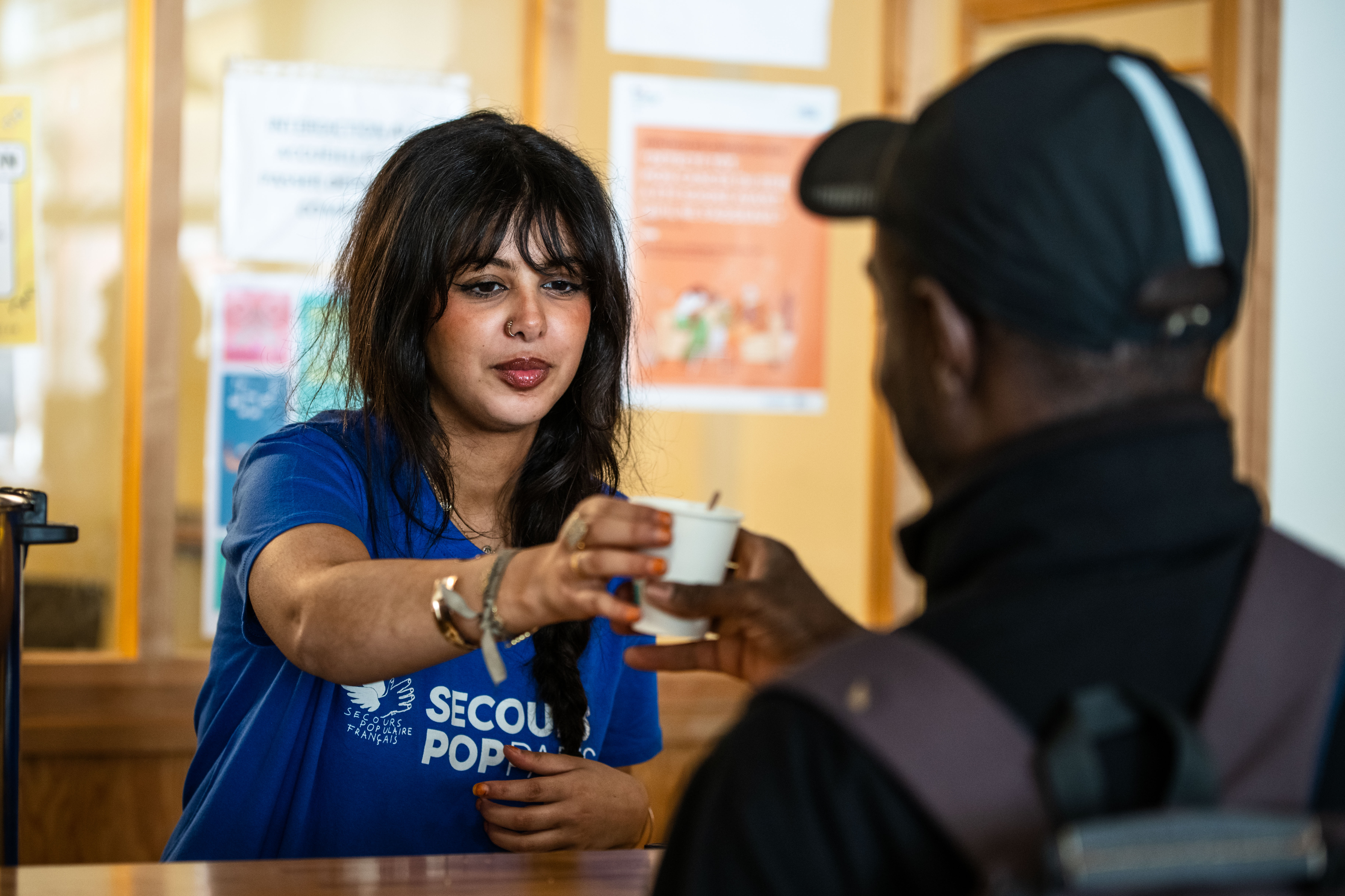 Accueil de jour du Secours populaire à l'Espace de solidarité Ramey dans le 18ème