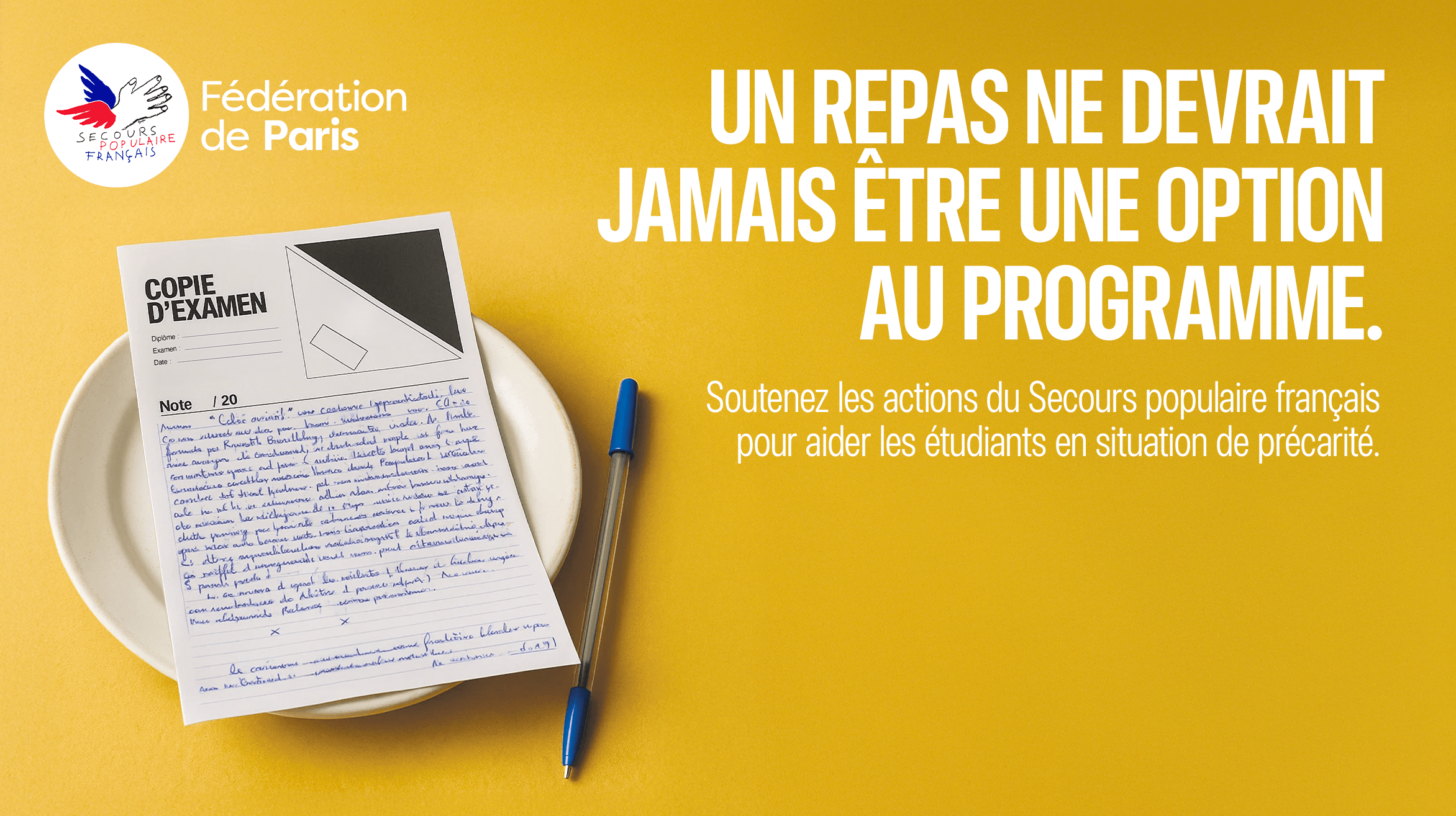 Un repas ne devrait pas être une option au programme