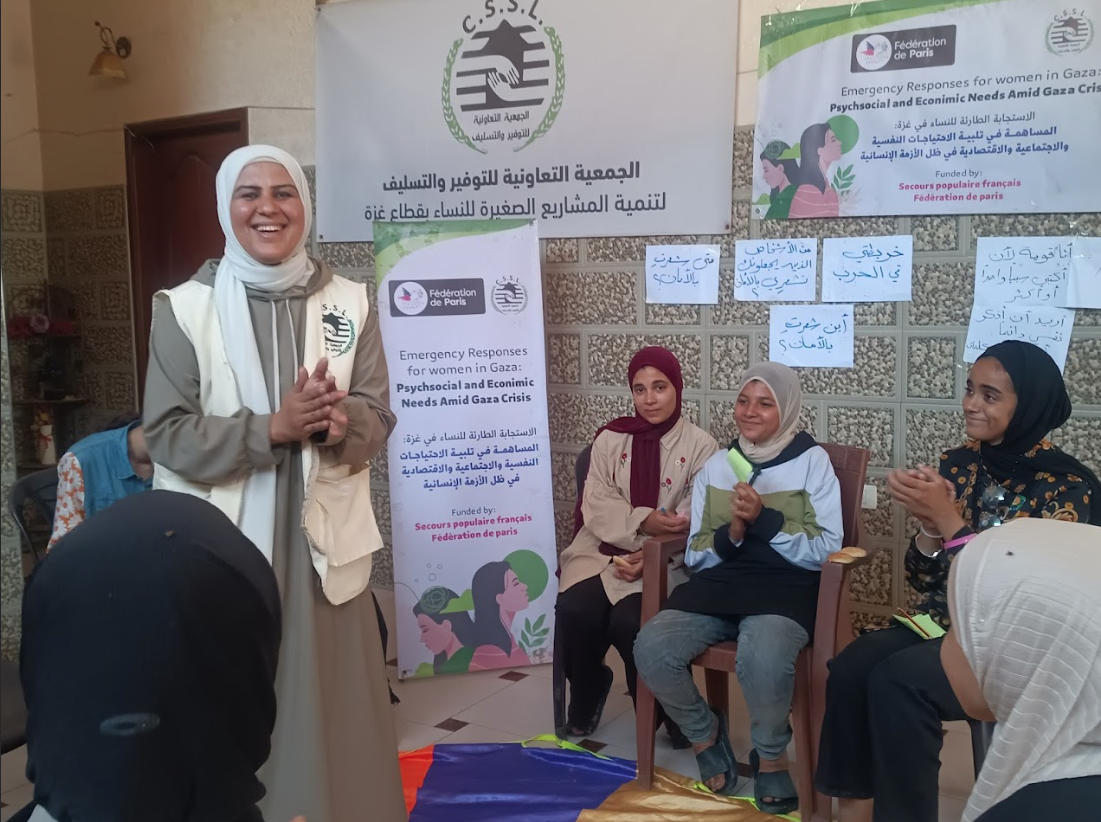 Gaza notre partenaire CSSL coopérative de femmes à Gaza