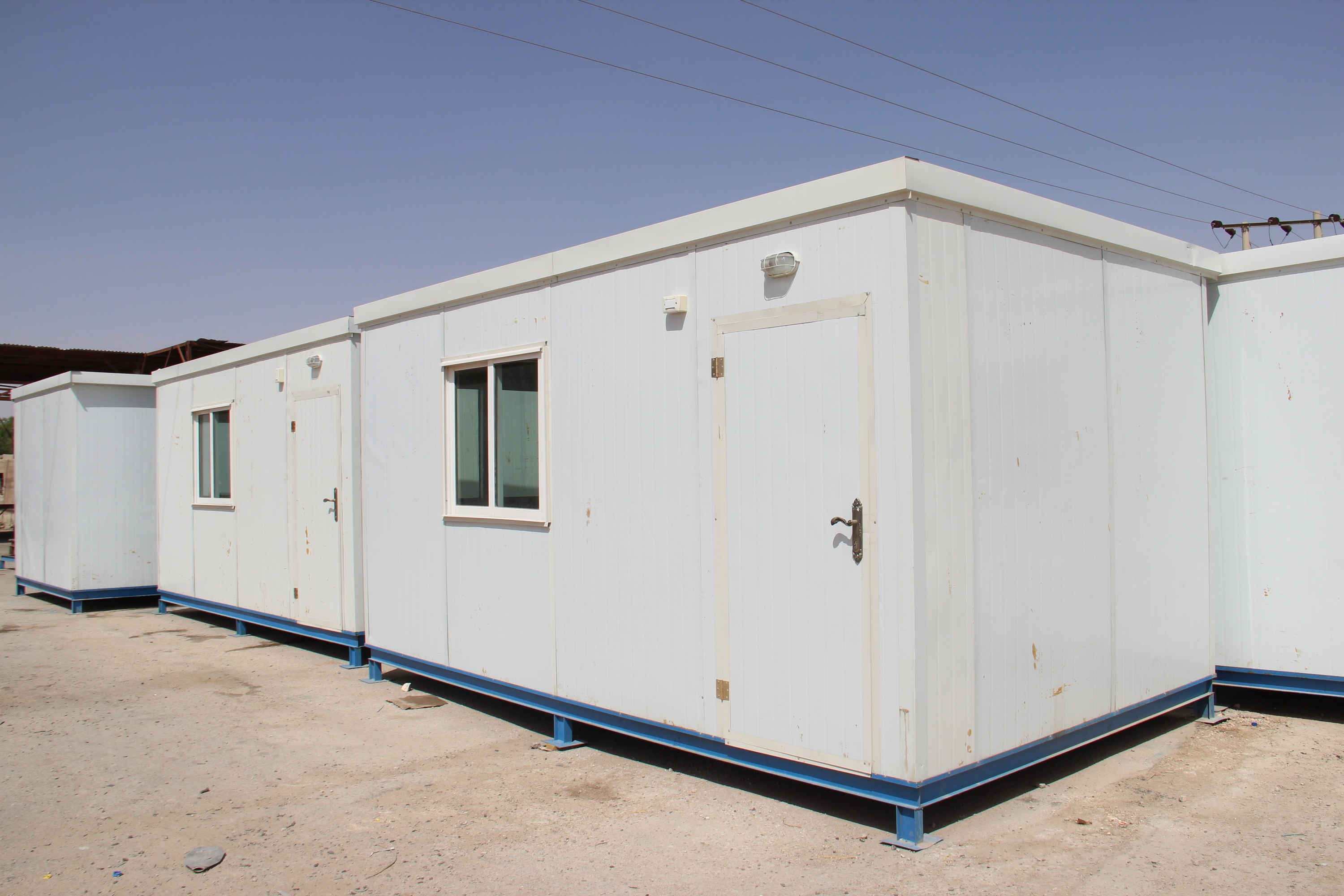 Les préfabriqués qui seront installés dans l'école. Les préfabriqués qui seront installés dans l'école.