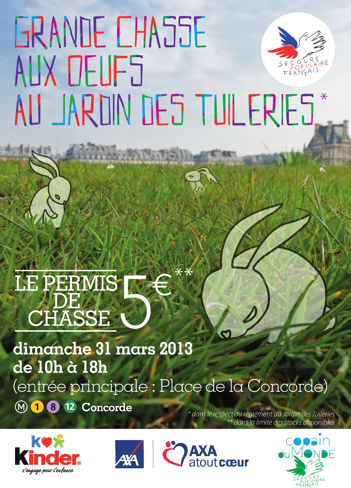 Grande chasse aux oeufs 2013 de la Fédération de Paris