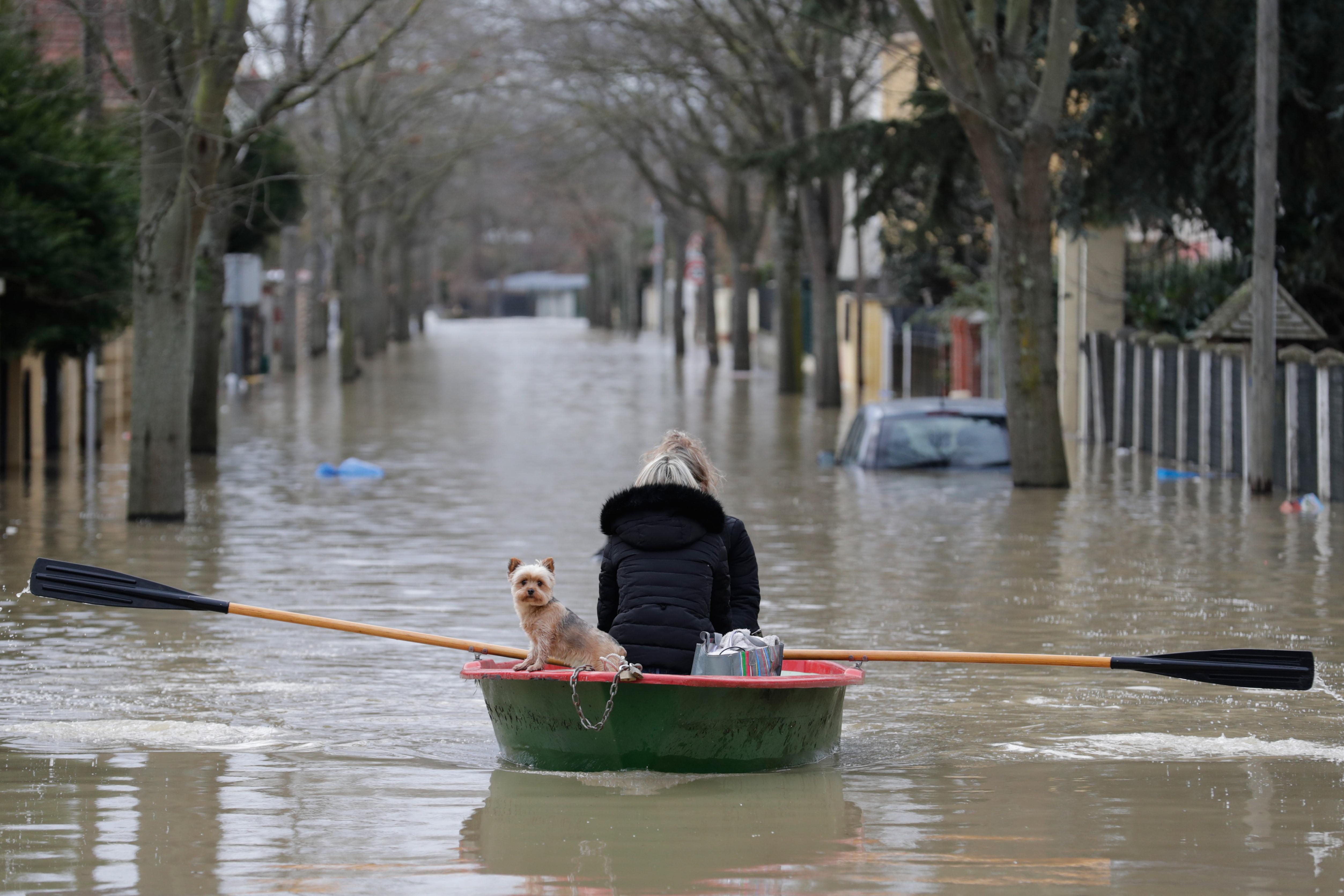 Inondations à Villeneuve-Saint-Georges, janvier 2018