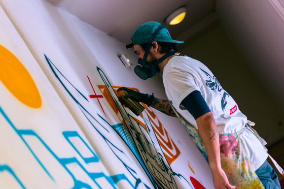 Fresque par Kekli - StreetartxSecoursPop