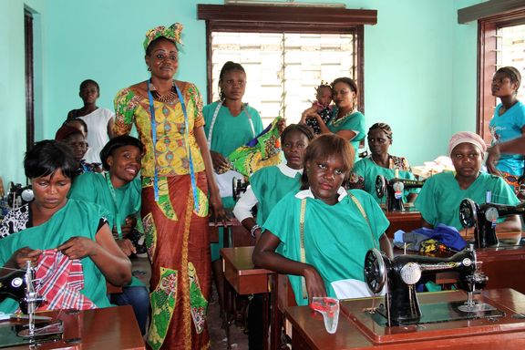 Ateliers de formation à la couture.
