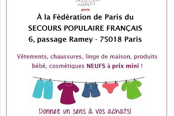 Affiche de la braderie solidaire