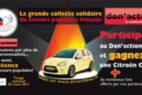 Couverture d'un carnet du Don'actions 2011.