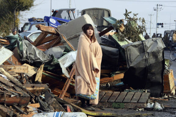 Ville d'Ishinomaki au Japon détruite par la Séisme de 2011