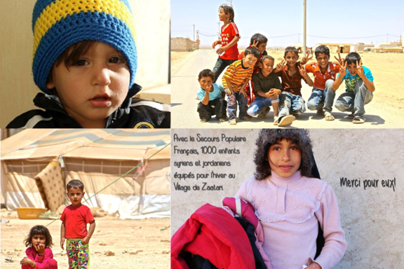 Les enfants du village de Zaatari en Jordanie