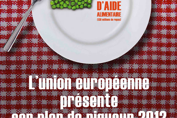 affiche 2011 du Secours populaire pour sauver le PEAD