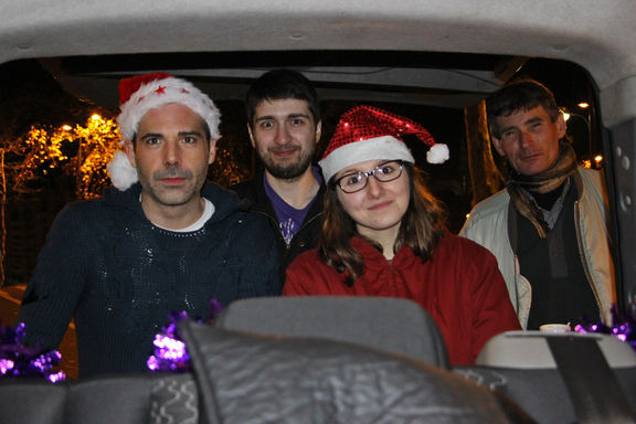 Les bénévoles du Secours populaire lors de la maraude de Noël