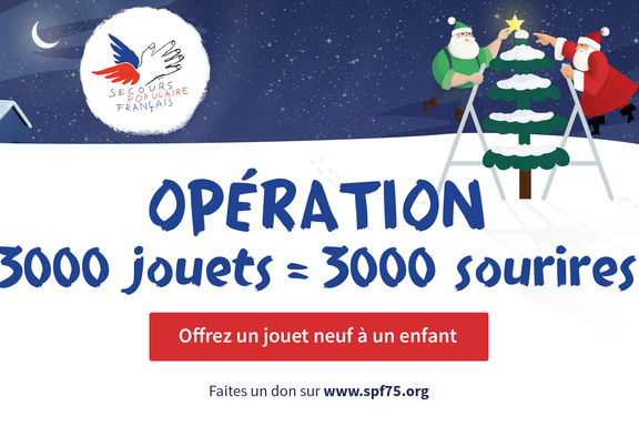 3000 jouets pour 3000 sourires