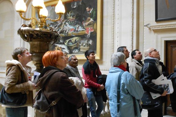 Lors d'une visite Alpha au Musée du Louvre