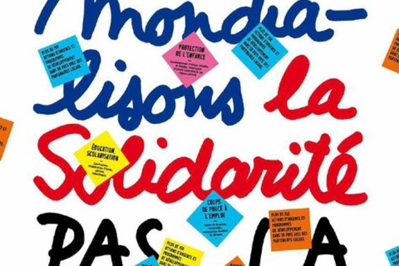 affiche Secours populaire à l'occasion du printemps de la solidarité