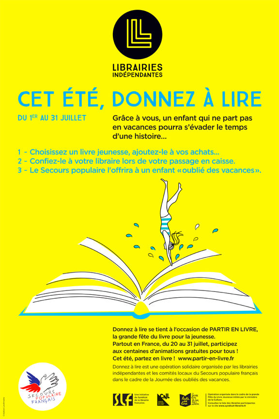 du 17 au 23 juillet, opération solidaire chez votre libraire