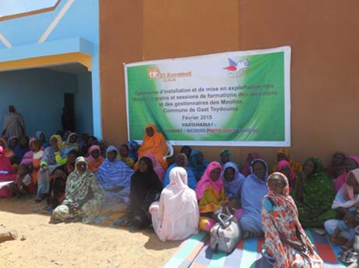 femmes mauritaniennes bénéficiaires du projet des moulins 