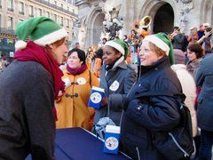 La Parade Rollers des Pères Noël verts