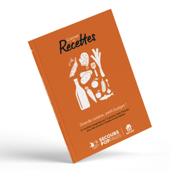 carnet de recettes Just Eat x Secours Pop Paris